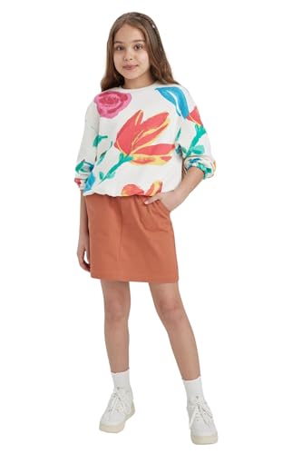 DeFacto Mädchen Z4942a6 Skirt, Orange, 11-12 Jahre EU von DeFacto