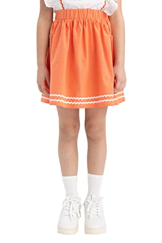 DeFacto Mädchen Z5922A6 Skirt, LT.Coral, 9/10 Y von DeFacto