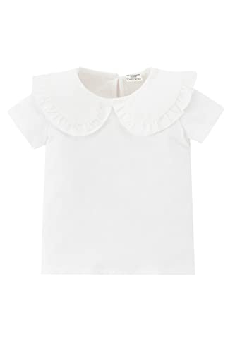 DeFacto Mädchen Z6073a2 T-Shirt, Weiß, 18-24 Monate EU von DeFacto