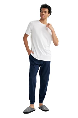 DeFacto Männern Schlanke Passform Homewear Nachtwäsche Herren Pyjama Bottoms Und Jogginghose Für Männer Regular Fit von DeFacto