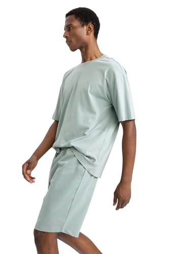 DeFacto Men's A1624AX T-Shirt, LT.Green, X-Small DeFacto Men's A1624AX T-Shirt, LT.Green, X-Small von DeFacto