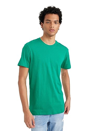 DeFacto Men's B0653AX T-Shirt, Green, Medium von DeFacto