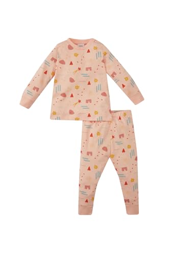 DeFacto Schlafanzüge für Baby-Mädchen, Gemütliche Pyjamas für süße Babys, Bequeme Pyjama Baby Mädchen, Kuscheliger Baby Schlafanzug im Pyjama Set Mädchen von DeFacto