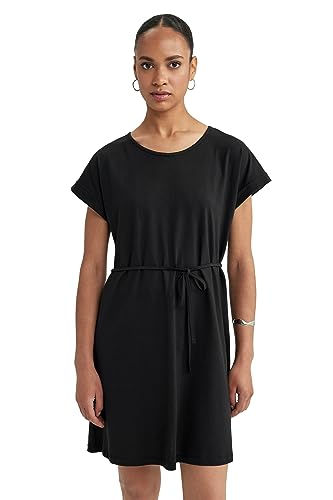 DeFacto Women's B0655AX Casual Dress, Black, XXL von DeFacto