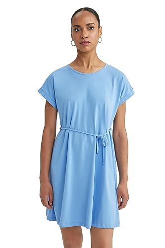 DeFacto Women's B0655AX Casual Dress, Blue, Medium von DeFacto