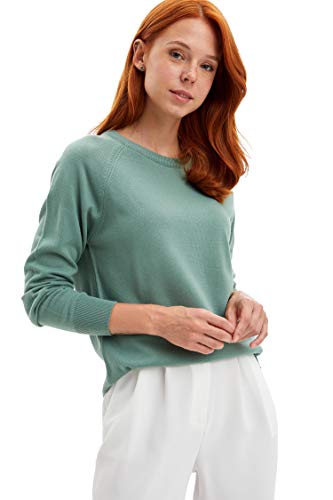 DeFacto Women's I6913AZ Pullover Sweater, Mint, XXL von DeFacto