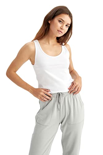 DeFacto ärmellose Blusen für Damen WHITE,M von DeFacto