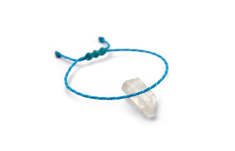 Seil Armband Blau Zwei Farben | 2 Mm Dünnes Rundseil Geflochten Mit Wachsfaden Schiebeknoten Und Wasserdicht #bi1 von DeFilEnBracelet