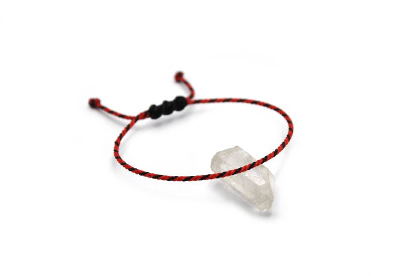 Seil Armband Rot & Schwarz | 2 Mm Dünnes Rundseil Geflochten Mit Wachsfaden Schiebeknoten Und Wasserdicht #bi19 von DeFilEnBracelet