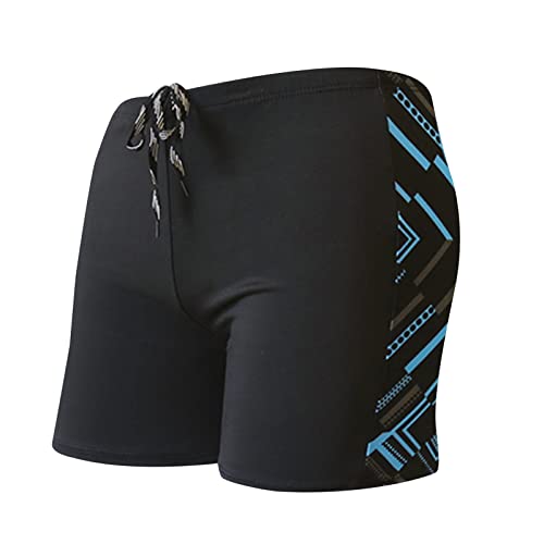 DeHolifer Badehose Herren Kurz Boxer Shorts Beach Shorts Schnelltrocknend Badeshorts Herren Eng Sport Hosen Männer Schwarz Boardshorts Schwimmhose Schwimmwear Kurze Hosen von DeHolifer