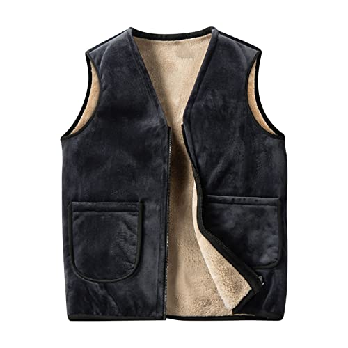 DeHolifer Fleeceweste Armellose Weste Herren Schwarz Winter Herbst Steppweste Fleece Weste Outdoor Warm Arbeitsweste Hemd Winterjacke Leichte Strickweste Streetwear Bodywarmer DeHolifer Fleeceweste Armellose Weste Herren Schwarz Winter Herbst Steppweste Fleece Weste Outdoor Warm Arbeitsweste Hemd Winterjacke Leichte Strickweste Streetwear Bodywarmer von DeHolifer