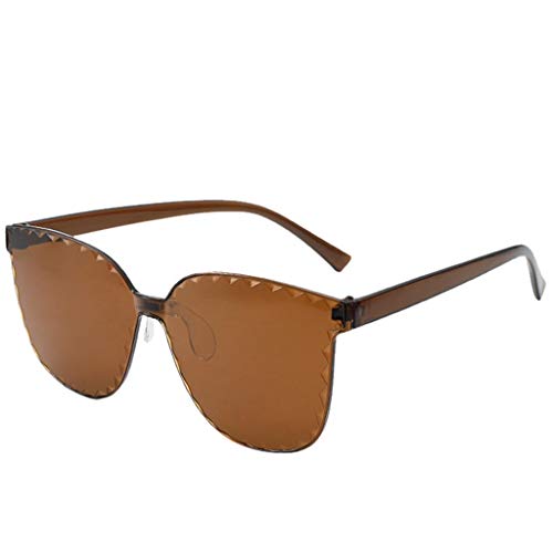 DeHolifer Randlose Sonnenbrille Damen Vintage Sonnenbrillen Sommer Gemusterte Sonnenbrille Mode Mehrfarben Transparent Gläser Rund Sonnenbrillen Brille für Frauen von DeHolifer