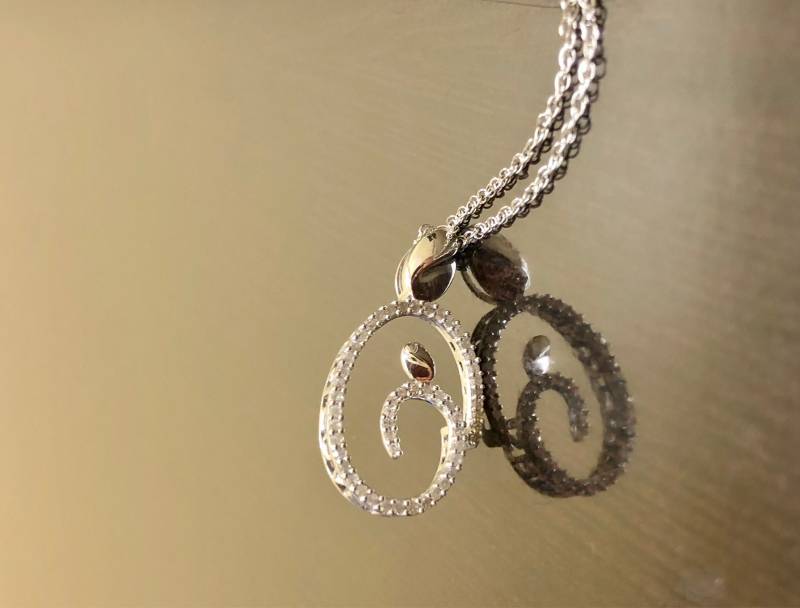 Muttertag Sterling Silber Diamant Halskette - Mom Es Love Anhänger Mutter von DeKaraDesigns