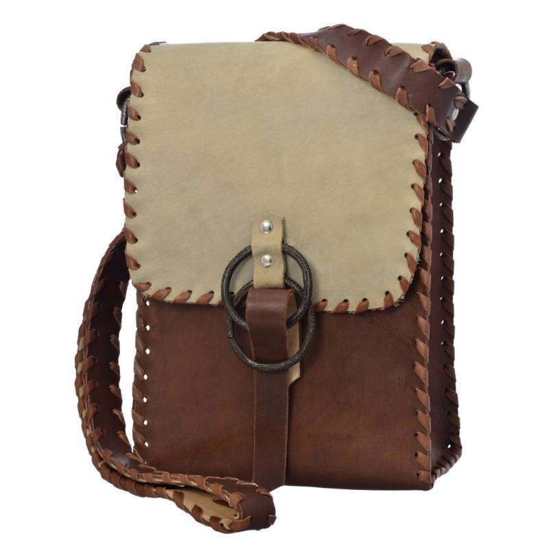 Distressed Leder Rinder Tasche Aus Tansania von DeLeonFineArts