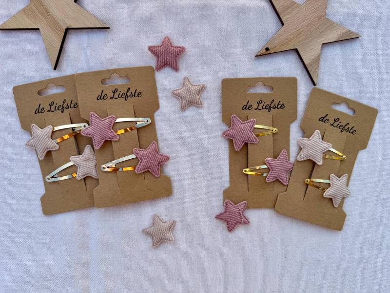 Haarspangen Kinder Mädchen Sterne Glitzer | Klein & Normal von DeLiefsteDE