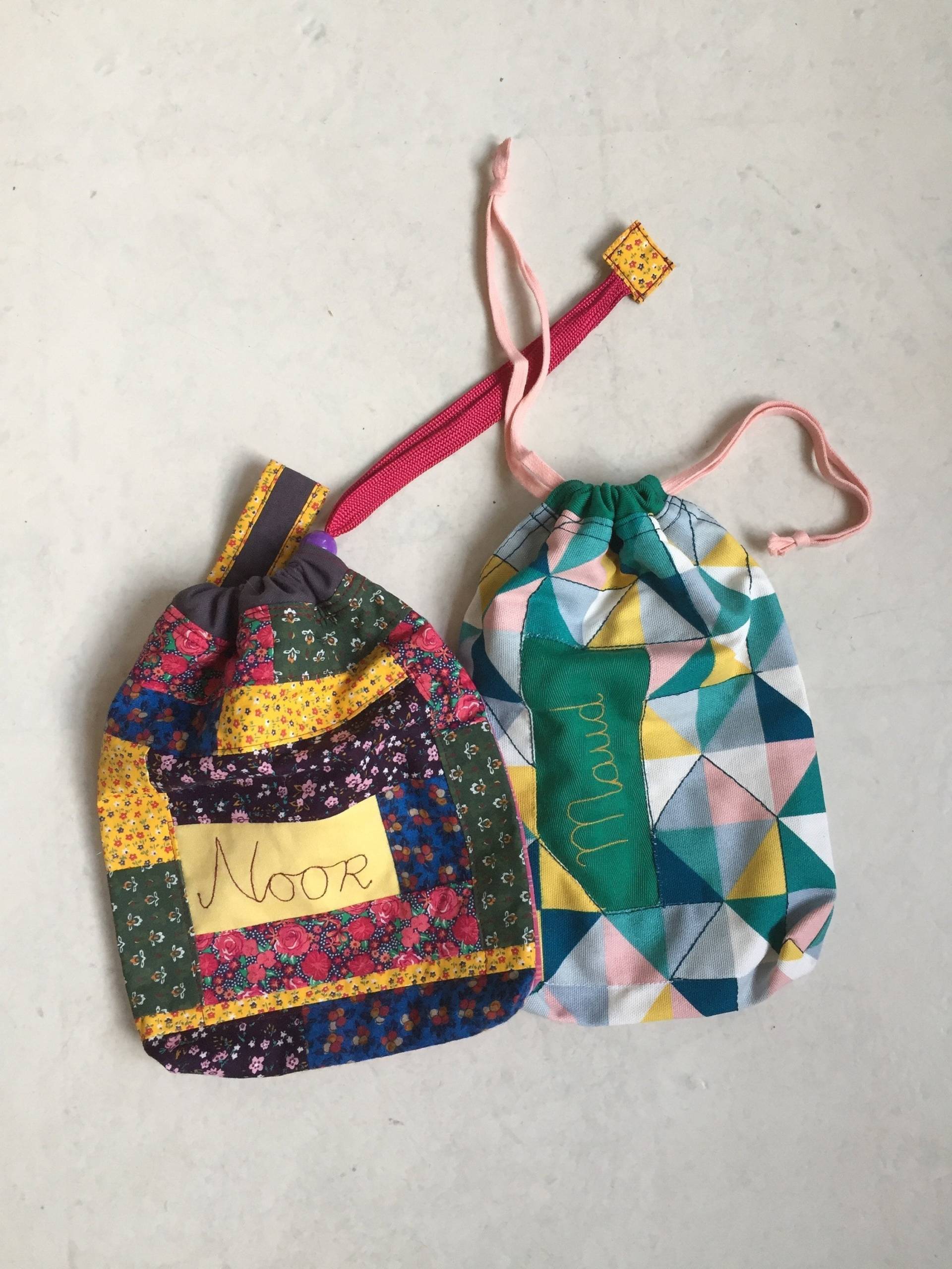 Mit Namen-Kinderkrippe Tasche-Gym Bag Bunt Personalisierte Tasche Mit Namen-Kinderkrippe Tasche-Gym Bag Bunt Personalisierte Tasche von DeMonkMarijke