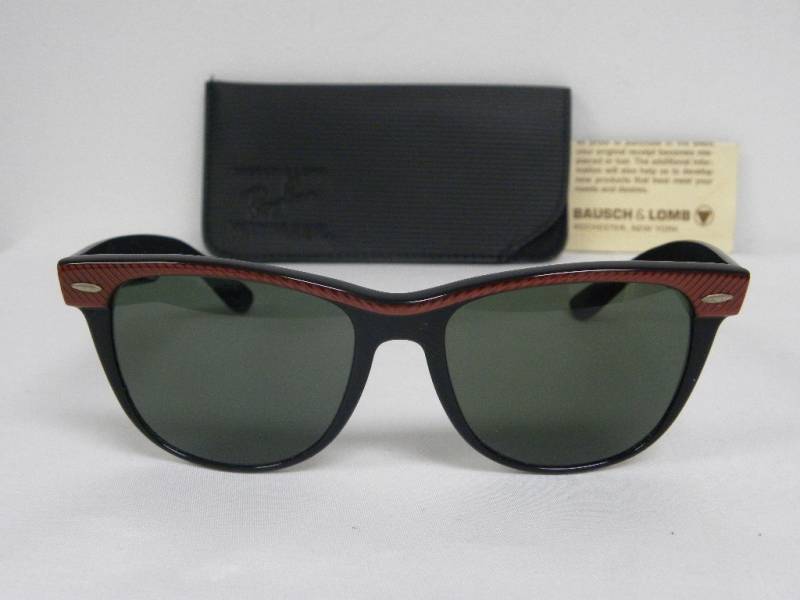Neue Alte B & L Ray Ban Wayfarer Ii Kupfer Rot/Schwarz W0492 54mm Sonnenbrille Usa von DeRoom