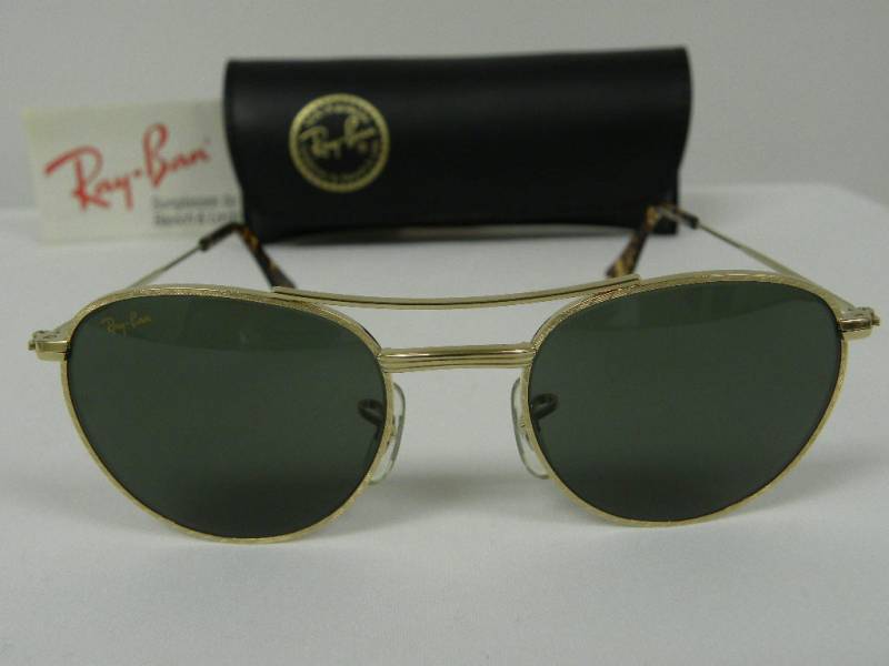 Neue Vintage B & L Ray Ban 1940 Retro Runde G-15 Grau W1754 Aviator Sonnenbrille Usa von DeRoom