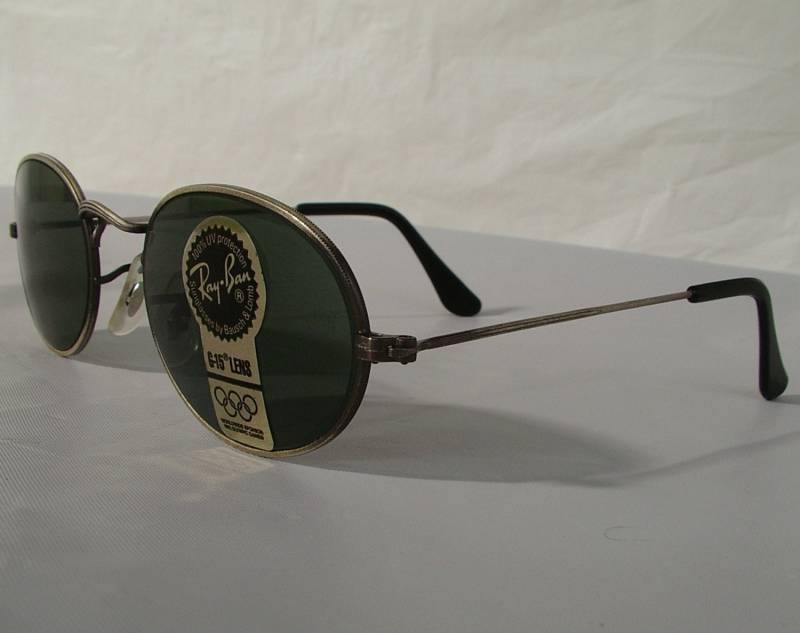 Neue Vintage B & L Ray Ban Classic Collection I Zinn G-15 W1283 Ovale Sonnenbrille Nos von DeRoom