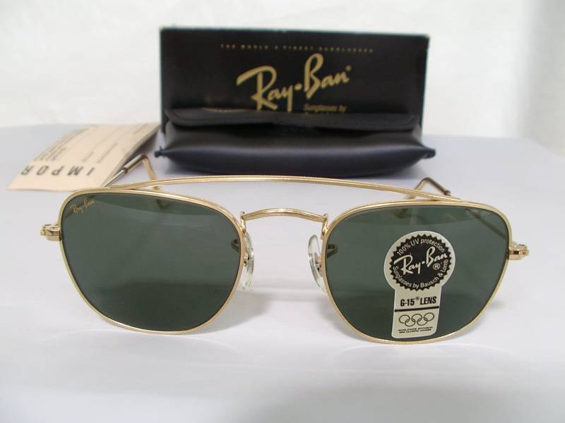 Neue Vintage B & L Ray Ban Classic Collection Stil 5 Mit Klammer Gold W1344 Platz Wohnwagen Pilotenbrille Usa von DeRoom