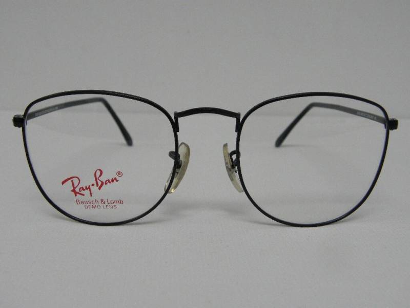 Neue Vintage B & L Ray Ban Highland Schwarz 53mm Brille Rx Usa Nos von DeRoom