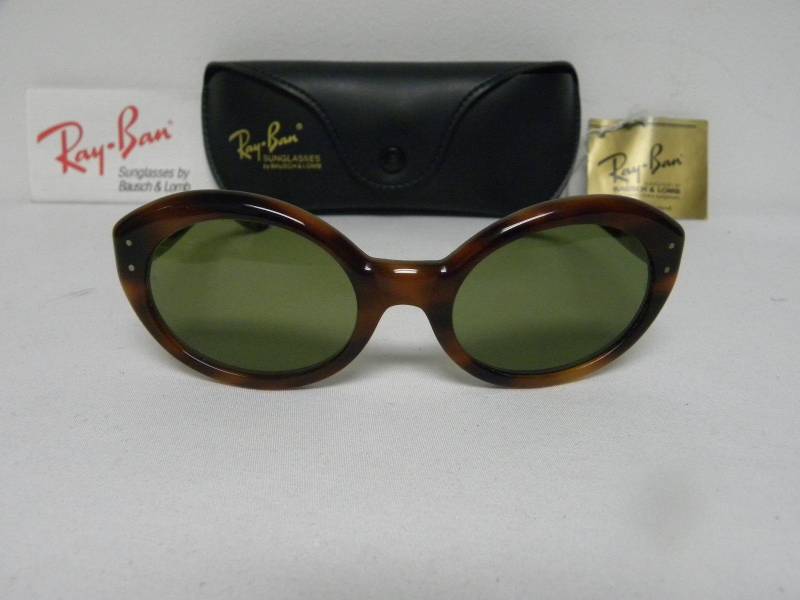 Neue Vintage B & L Ray Ban Retro Bezaubernd Blond Schildkröte Rb-3 Green W0958 Sonnenbrille Nos von DeRoom