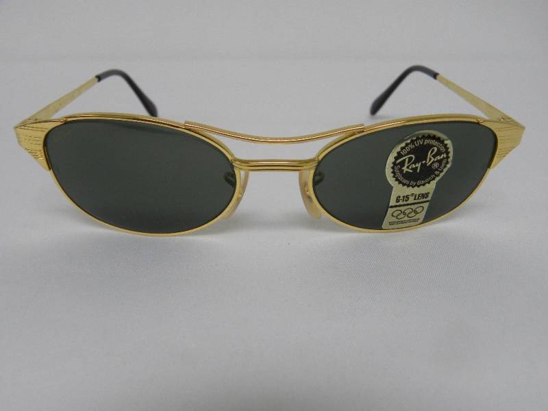 Neue Vintage B & L Ray Ban Signet Oval Gold G1-5 W1394 Sonnenbrille Usa von DeRoom