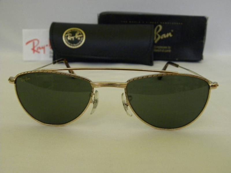 Neue Vintage B & L Ray Verbieten 1940 Retro Aviator Gold G-15 Grau W1758 Sonnenbrille Usa von DeRoom