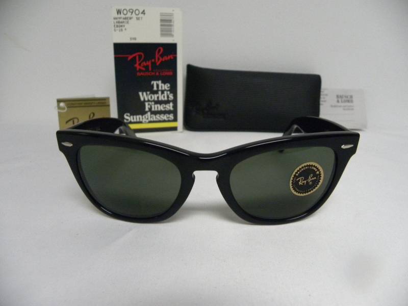 Neue Vintage B&l Ray Ban Laramie Schwarz G-15 W0904 Quadrat Wayfarer Set Sonnenbrille Usa von DeRoom
