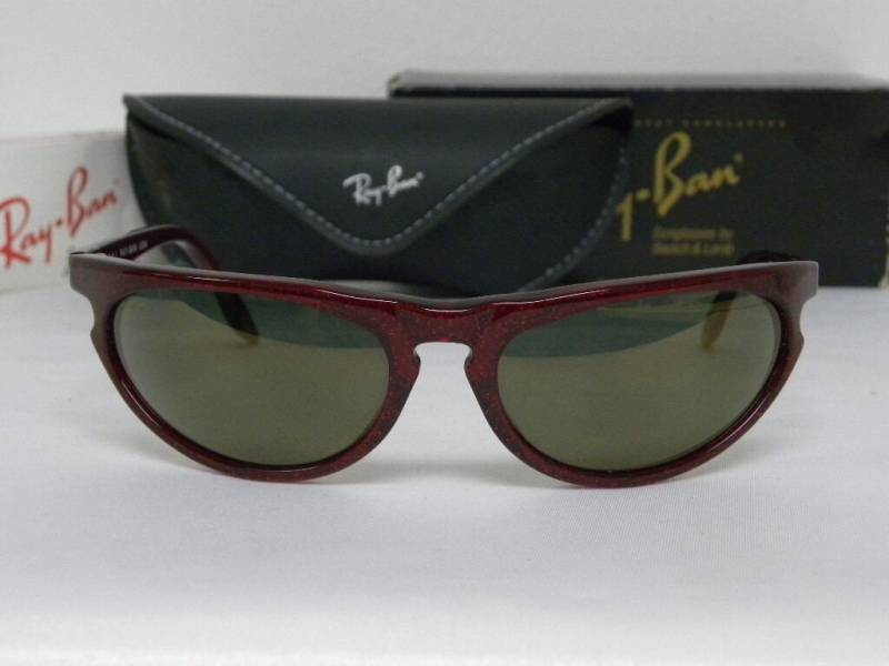 Neue Vintage B&l Ray Ban Sidestreet Skyline Wrap Rot Gold Fleck G-15 Spiegel W2353 Sonnenbrille Nos von DeRoom