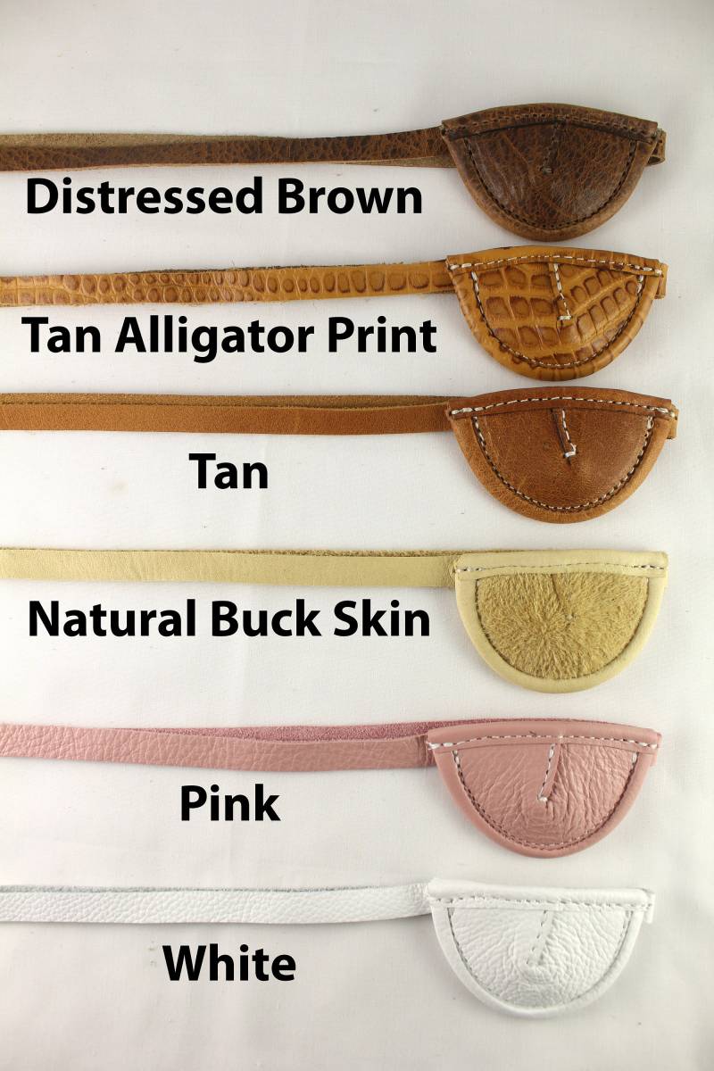 Augenklappe Aus Leder - Schmal, Konkav. Mehrere Farboptionen von DeSantisLeatherGoods