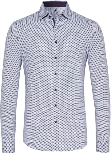 DESOTO Hemd Kent Grafik-Druck Multicolour - Grösse S - Herren - Bekleidung - Slim-fit - 98028-3 von De Soto