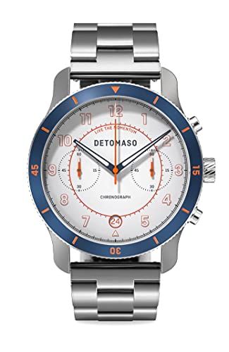 DeTomaso Venture Chronograph Limited Edition White Blue - Stainless Steel SIL von DeTomaso