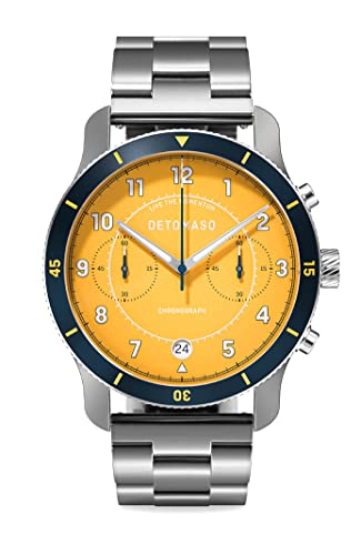 DeTomaso Venture Chronograph Limited Edition Yellow Blue - Stainless Steel SI von DeTomaso