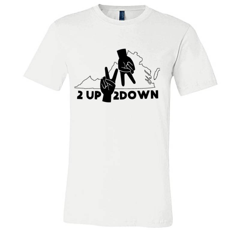 2 Up Down Virginia T Shirt von DeVuTees
