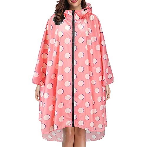 DeaAmyGline Regenjacke Damen Herren Regenponcho Regenmantel Wasserdicht Leichte Regenbekleidung mit Kapuze Regencape Jacke Regen Poncho Cape für Outdoor Fahrrad Motorrad Camping Wandern von DeaAmyGline