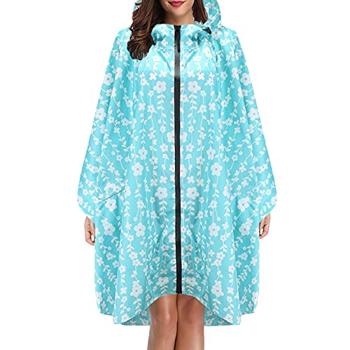 DeaAmyGline Regenjacke Damen Herren Regenponcho Regenmantel Wasserdicht Leichte Regenbekleidung mit Kapuze Regencape Jacke Regen Poncho Cape für Outdoor Fahrrad Motorrad Camping Wandern von DeaAmyGline