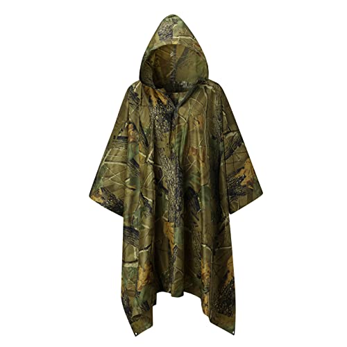 DeaAmyGline Regenjacke Damen Herren Regenponcho Regenmantel Wasserdicht Leichte Regenbekleidung mit Kapuze Regencape Jacke Regen Poncho Cape für Outdoor Fahrrad Motorrad Camping Wandern von DeaAmyGline