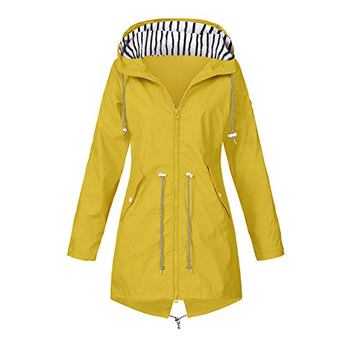 DeaAmyGline Regenjacke Damen Wasserdicht Atmungsaktiv Winterjacke Softshelljacke Midi Lang Regenmantel mit Kapuze übergangsjacke Regenparka Mantel Damen Herbst Winter Jacke Wanderjacke von DeaAmyGline