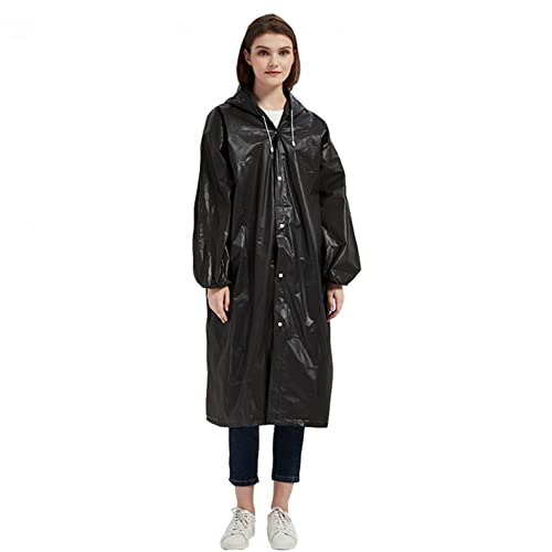 DeaAmyGline Regenmantel Durchsichtiger Regenponcho für Damen Herren -Wiederverwendbar Wasserdicht Regencape Regenjacke,Eva Atmungsaktiv Regen Zubehör für Wandern Radfahren Camping und Reisen von DeaAmyGline