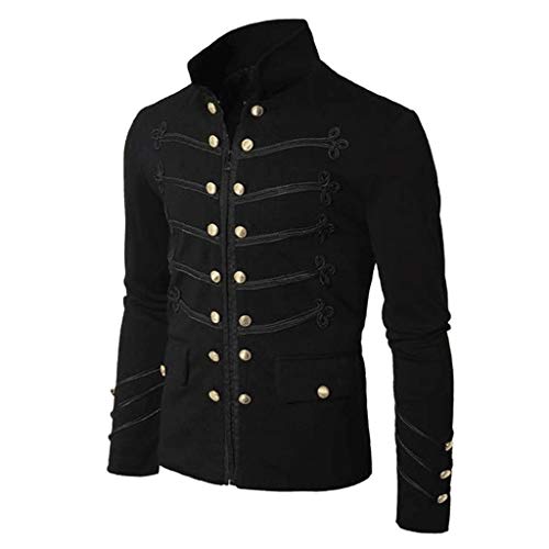 DeaAmyGline Steampunk Herren Gothic Frack Jacke Mittelalter Gehrock Mantel Viktorianischen Punk Kleidung Court Renaissance Cosplay Kostüm Uniform Smoking Anzüge von DeaAmyGline