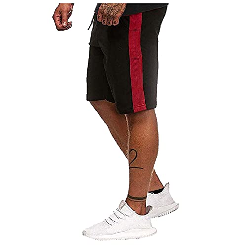 Sport Shorts Herren Kurze Hosen Seitenstreifen Basketball Shorts Sportshorts Männer Sporthose Fitness Laufshorts Jogginghose Kurzgröße Sweatshorts Freizeitshorts Wandershorts Trainingshose von DeaAmyGline