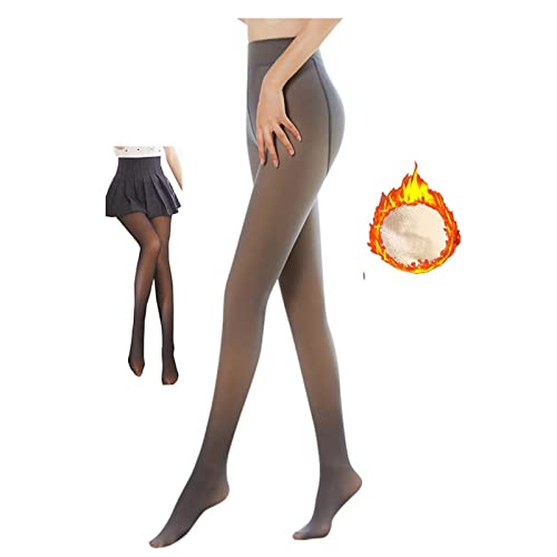 Thermo Strumpfhose Damen, Strumpfhosen Damen Winter Gefütterte Strumpfhose Gefälschte Durchscheinend Hautfarben Termostrumpfhose Warme Leggings Feinstrumpfhose Termostrumpfhosen für Frauen von DeaAmyGline