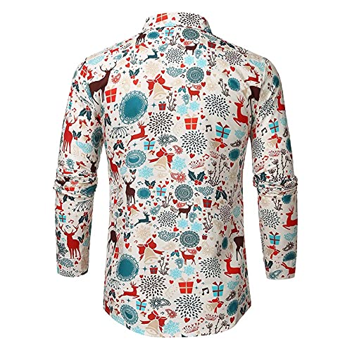 Weihnachtshemd Herren Lustig - Hemd Weihnachten Herren Langarm Weihnachts Hemden mit Weihnachtsmotiv Hässlicher Weihnachtsshirt Funky Christmas Shirt Weihnachtshemden Freizeithemd Herrenhemden von DeaAmyGline