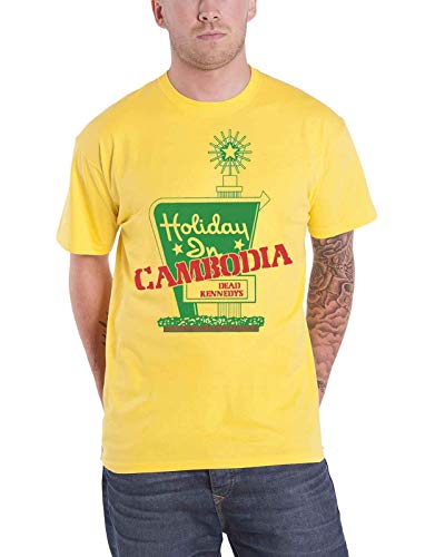 Dead Kennedys T Shirt Holiday in Cambodia Band Logo Nue offiziell Herren Gelb M Dead Kennedys T Shirt Holiday in Cambodia Band Logo Nue offiziell Herren Gelb M von Dead Kennedys