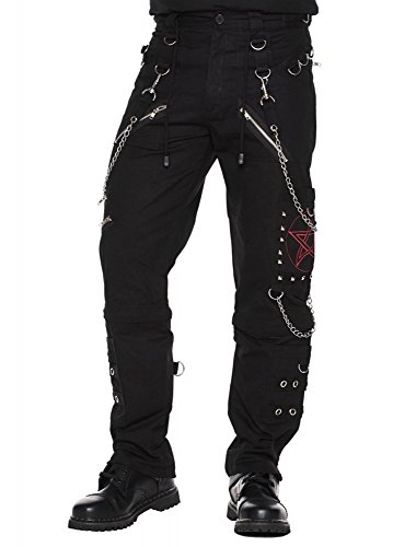 Dead Threads Pentagram Chain Gothic Men's Trousers Pants Black XL von DEAD THREADS