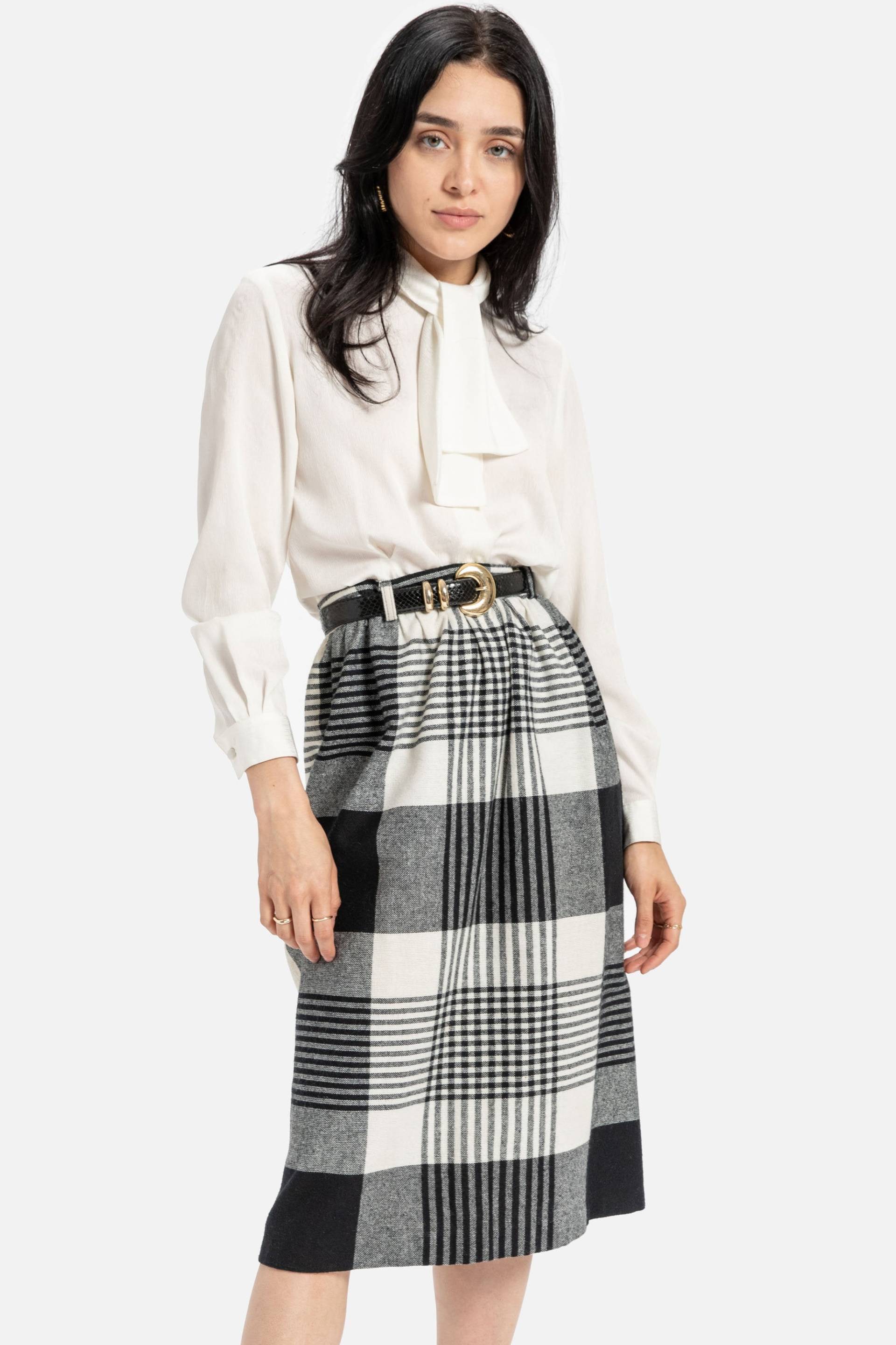 70Er Jahre B&w Karierter Rock M von DeadByrdVintage