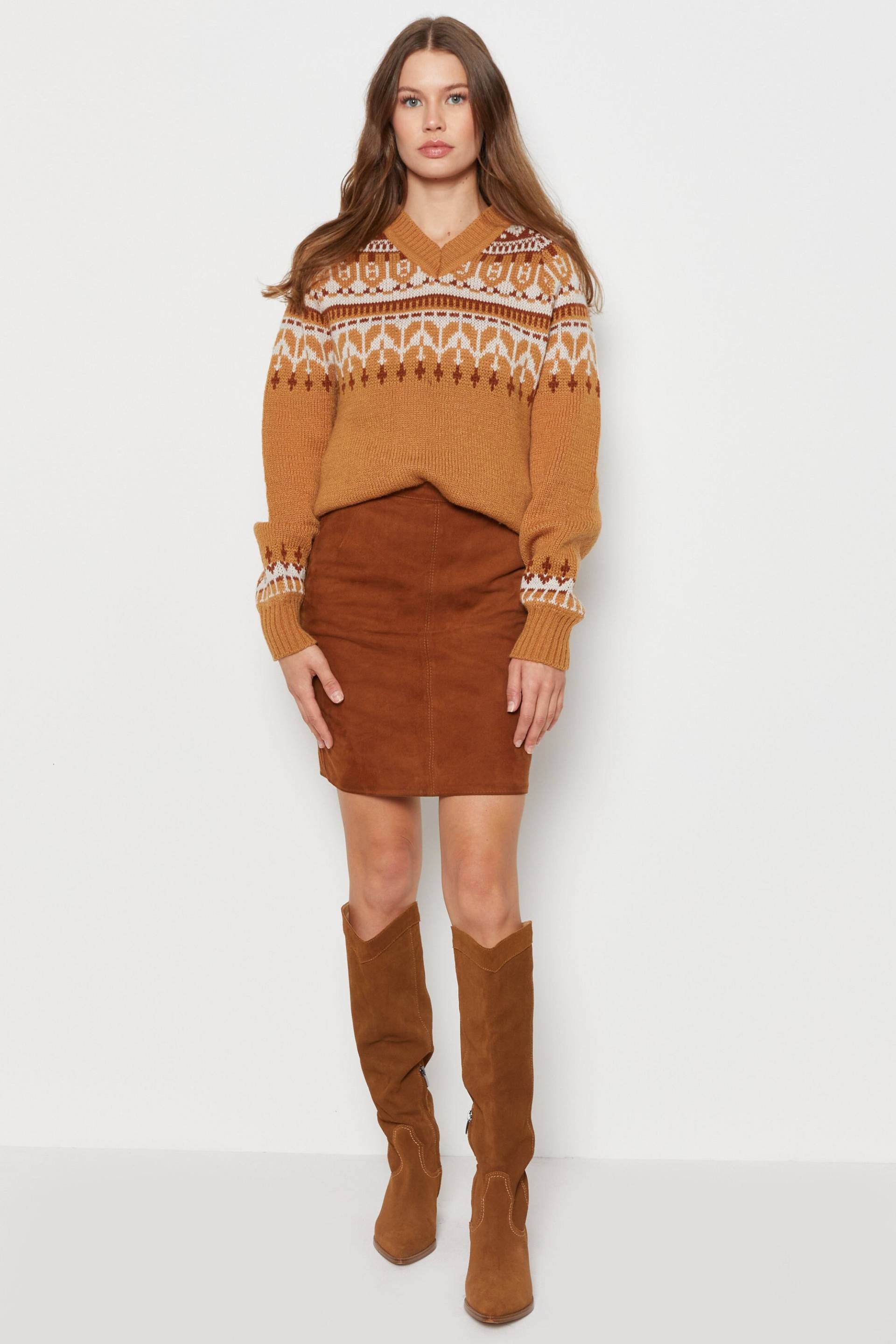 70Er Jahre Senf Fair Isle Pullover M 70Er Jahre Senf Fair Isle Pullover M von DeadByrdVintage