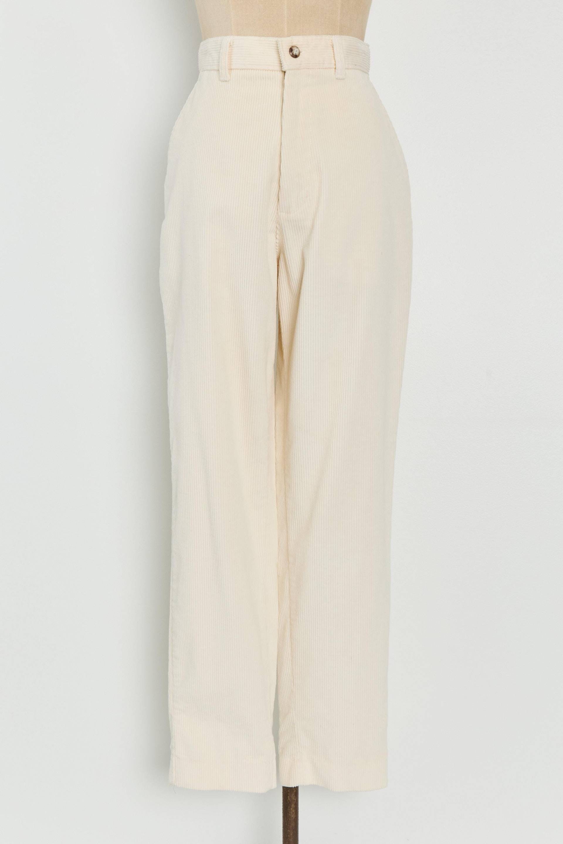 80Er Jahre Winter Weiße Cord Hose S von DeadByrdVintage