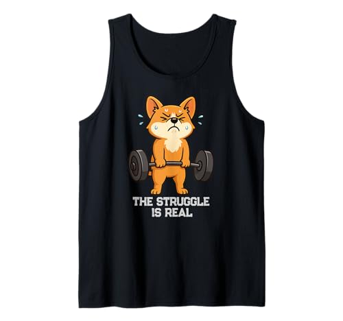 Corgi Hundeschlittenkampf mit Ratten ist echtes Lifting für Mama und Papa Tank Top von DeadLiftAxis1